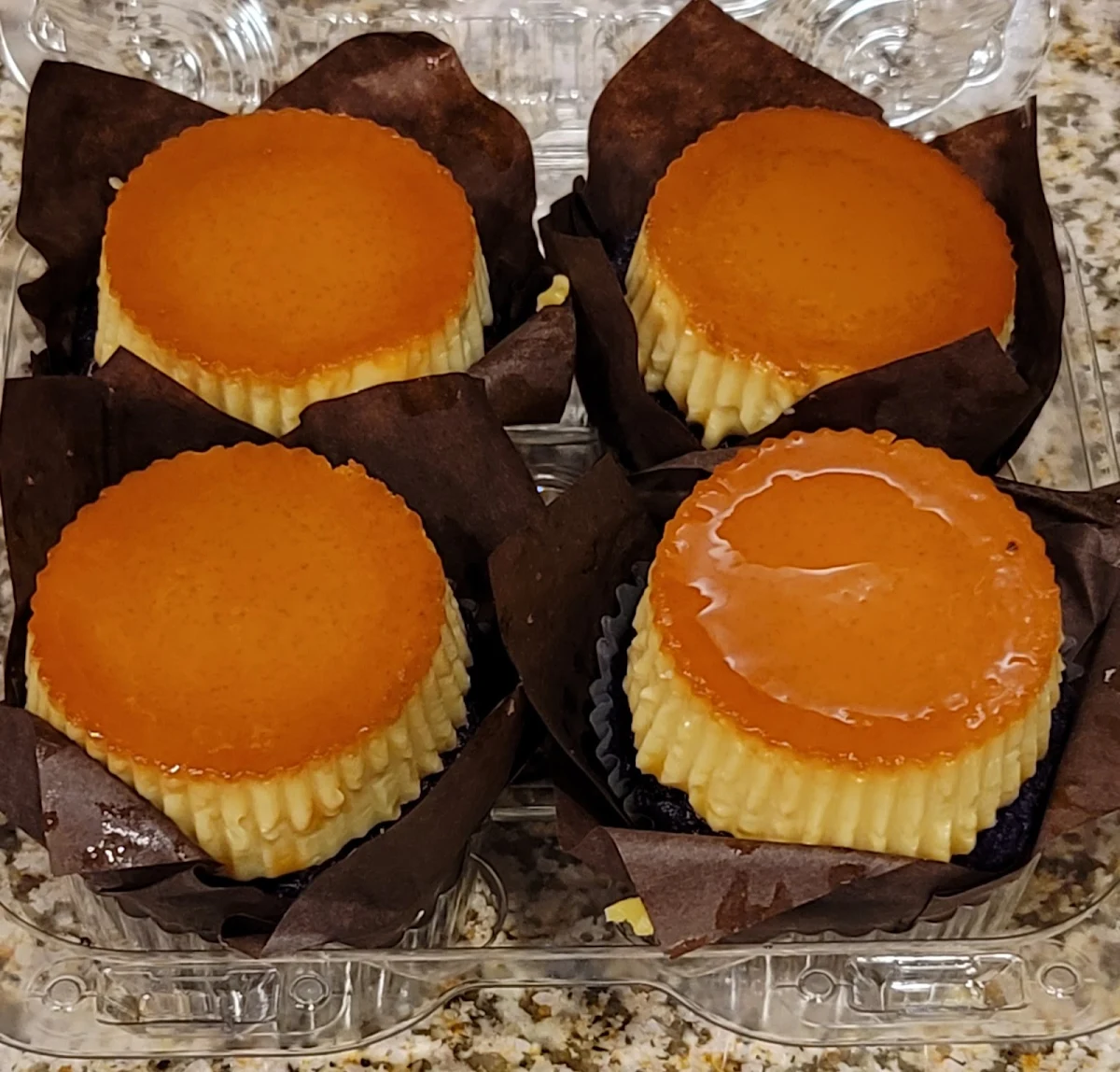 Ube Leche Flan Cupcake