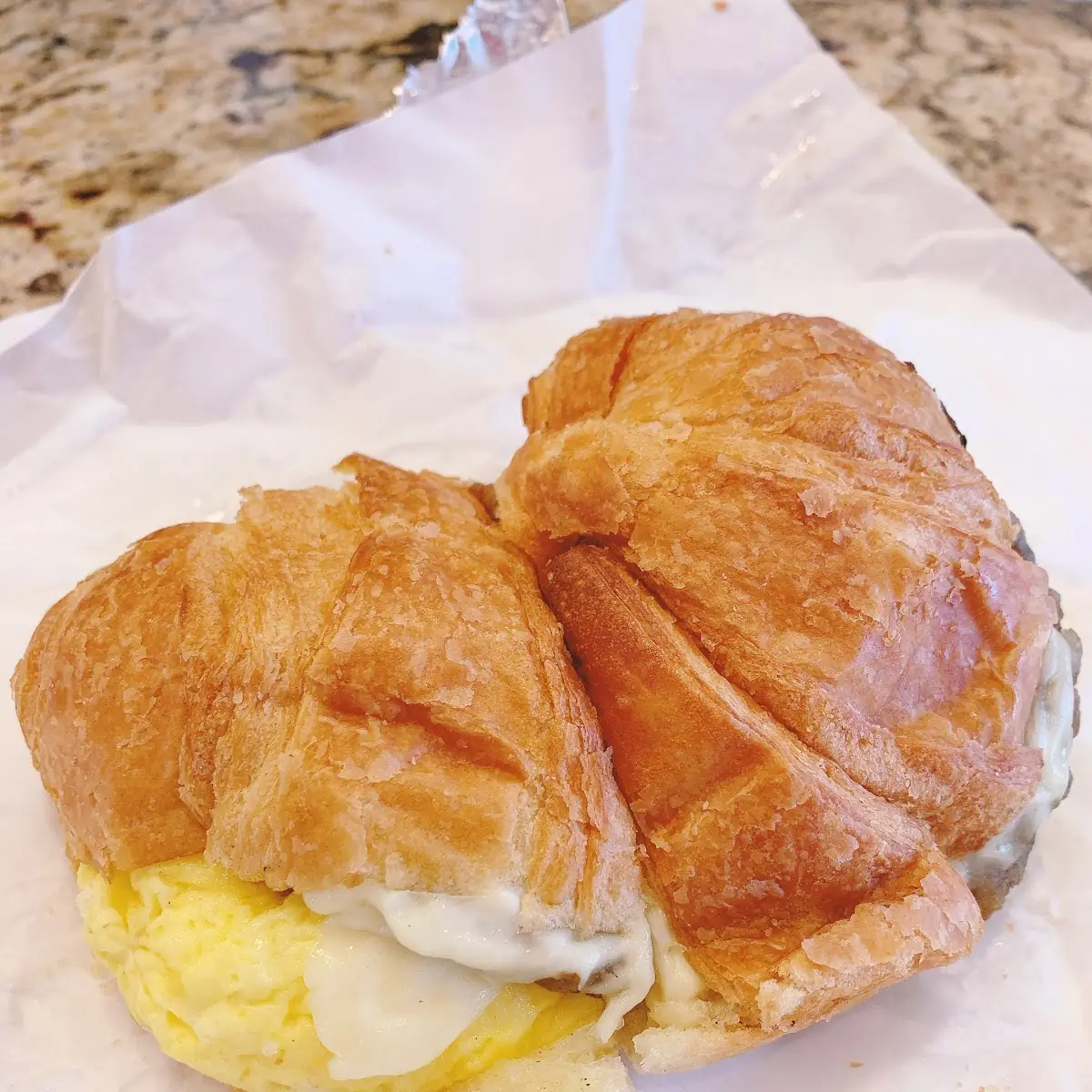 Ham Egg & Cheese Croissaint