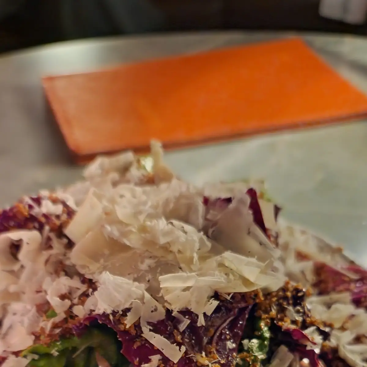 Kohlrabi & Asian Pear Salad Radicchio Hazelnuts Aged Comté