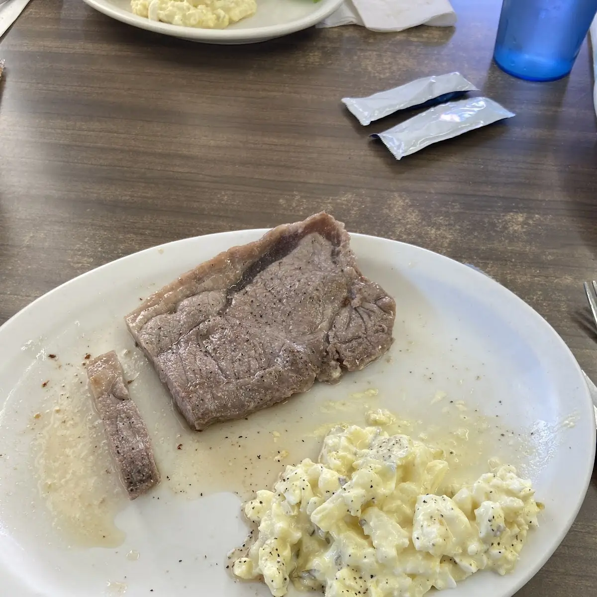 Steak with Potato Salad