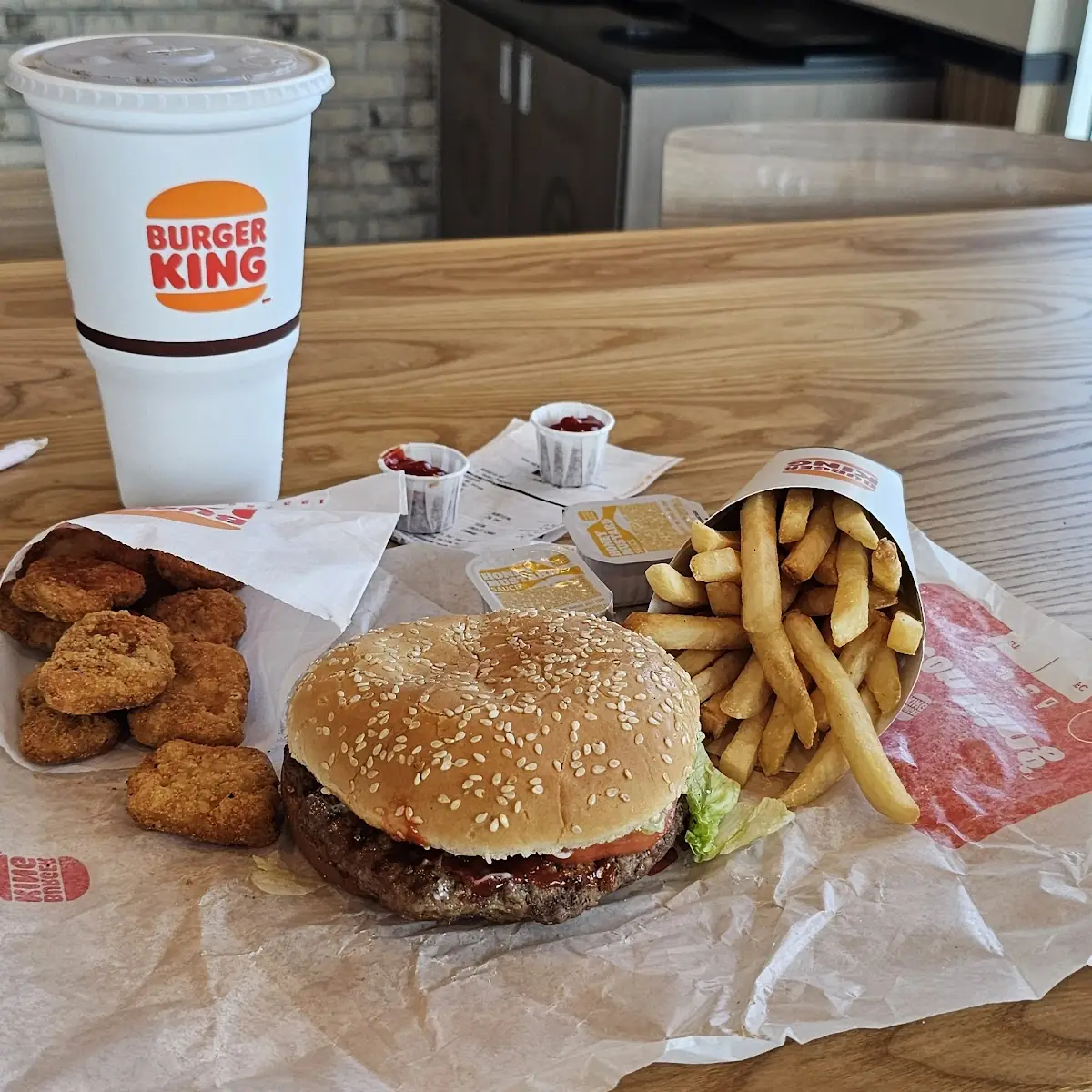 Whopper Comb with Chicken Nuggets