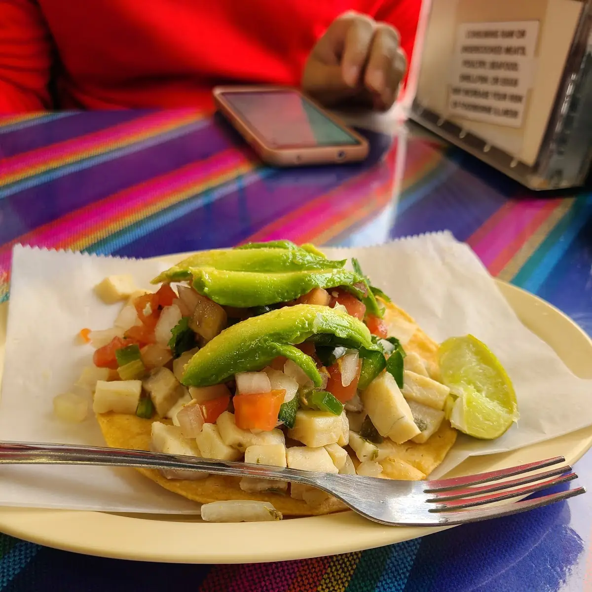 Tostada Ceviche De Pescado
