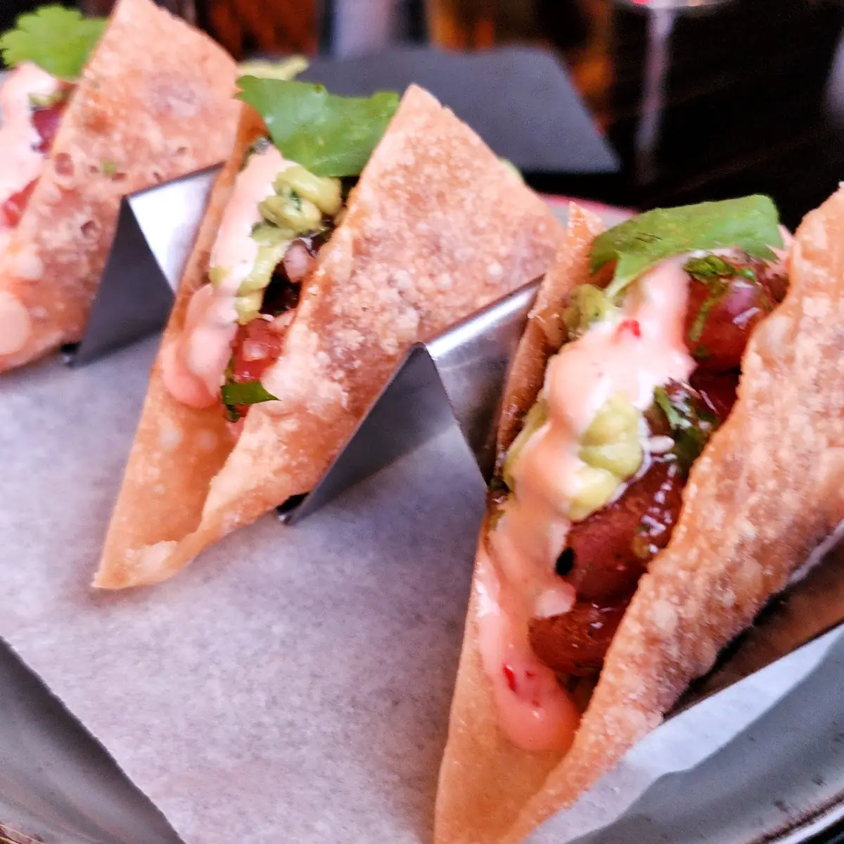 Ahi Tuna Tartare Tacos