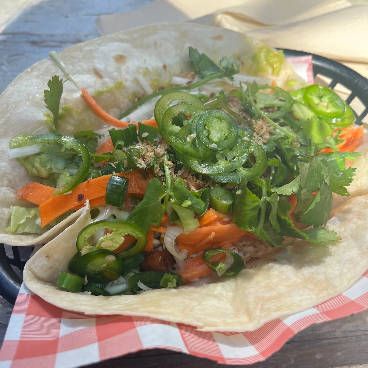 Sweet Potato and Corn Wrap, Marlie's Eatery - North Sydney