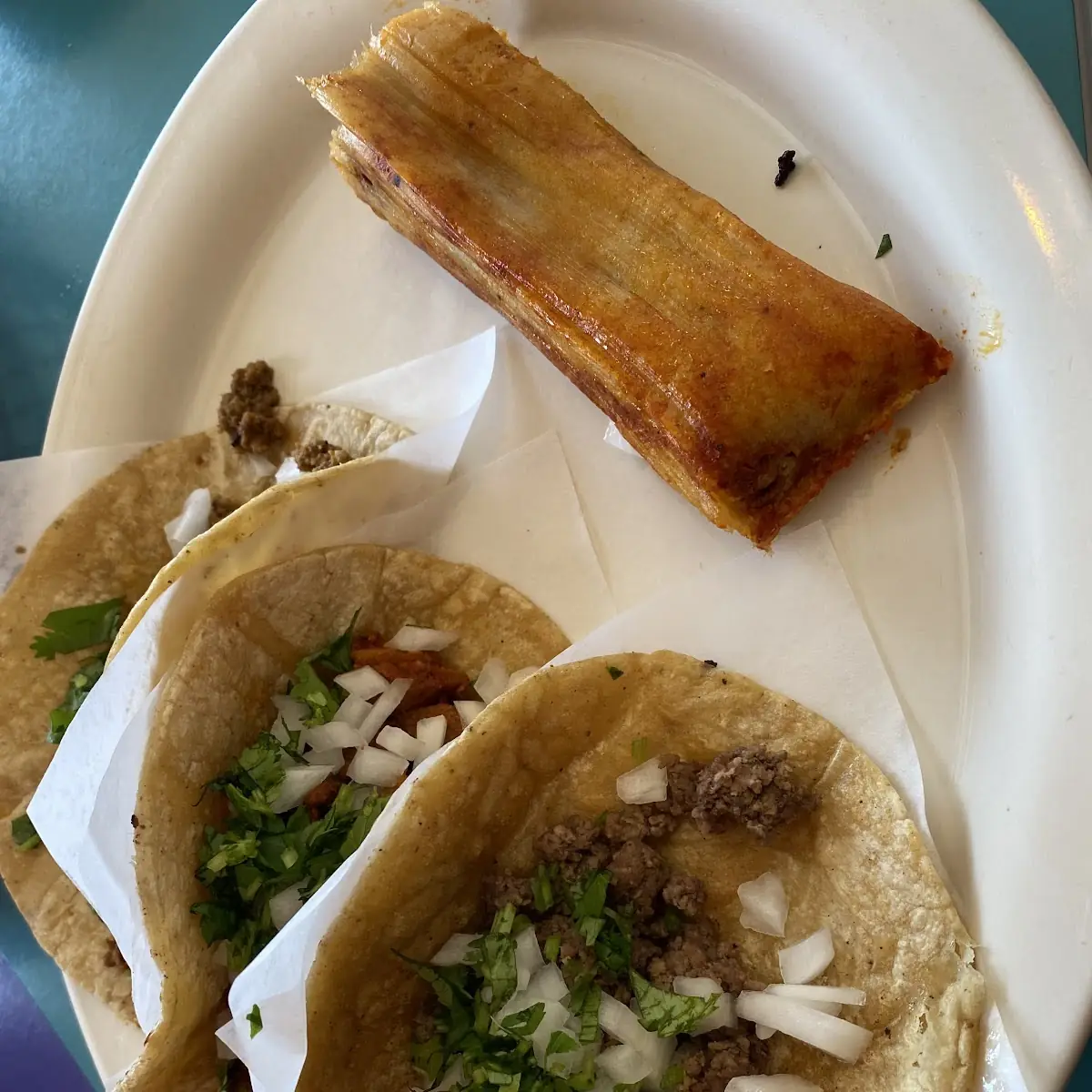 Mexican Tacos and Tamale