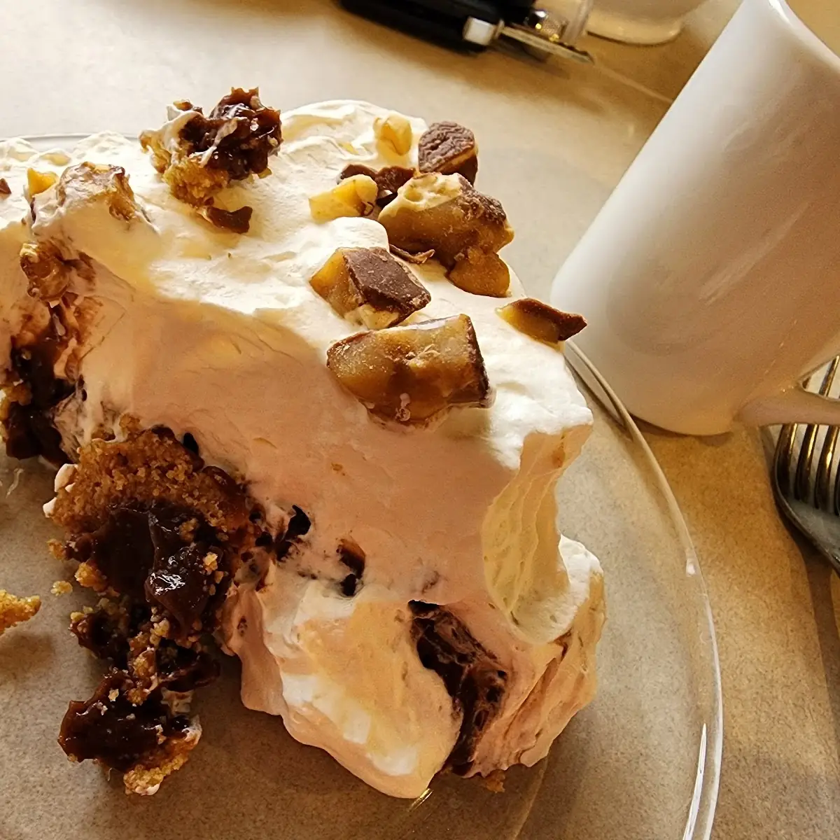 Chocolate Snickers Pie