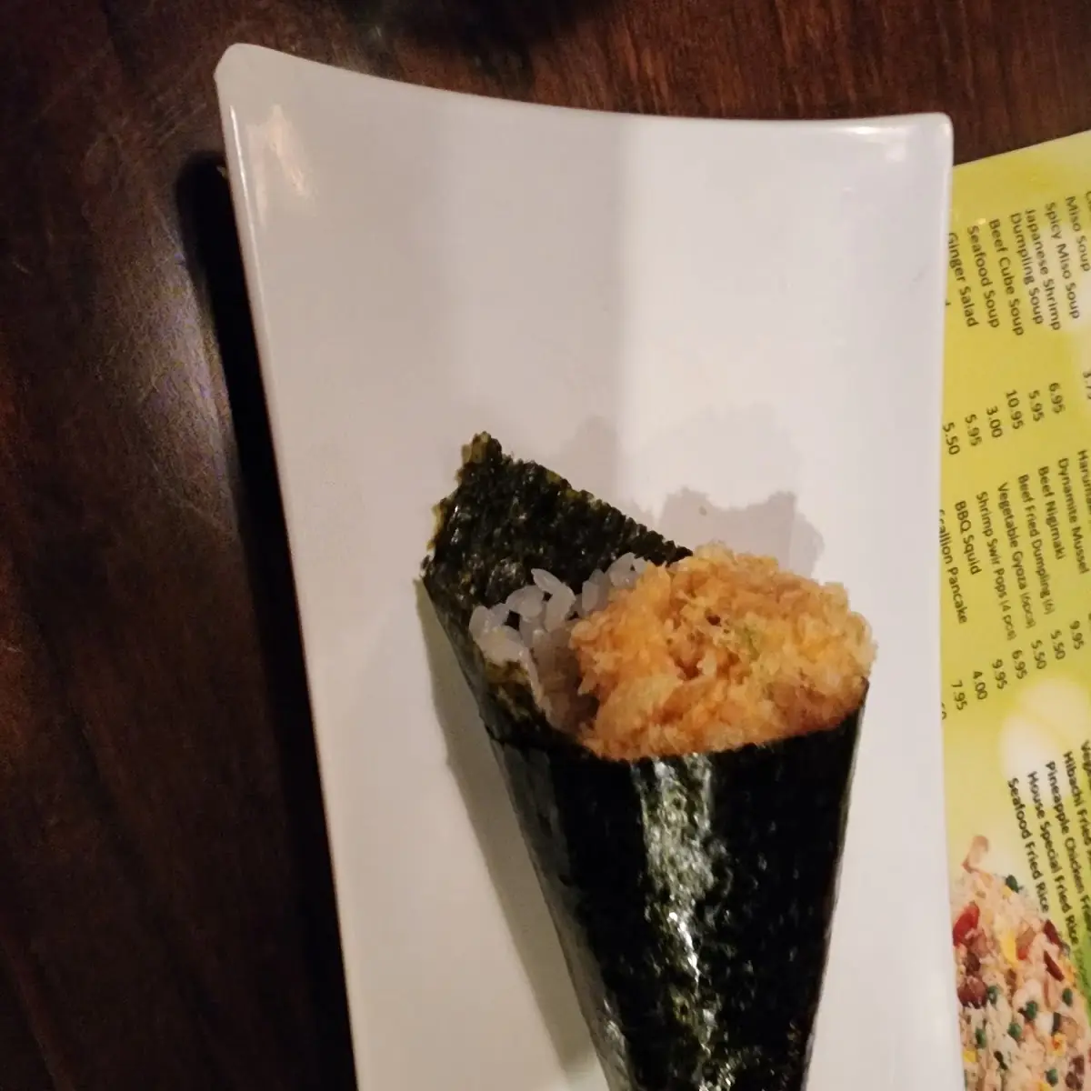 Spicy Yellowtail Hand Roll