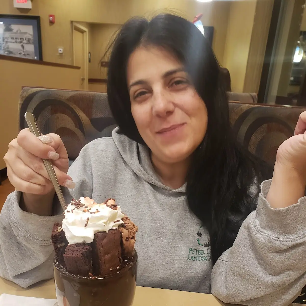 Brownie Sundae with a Smile