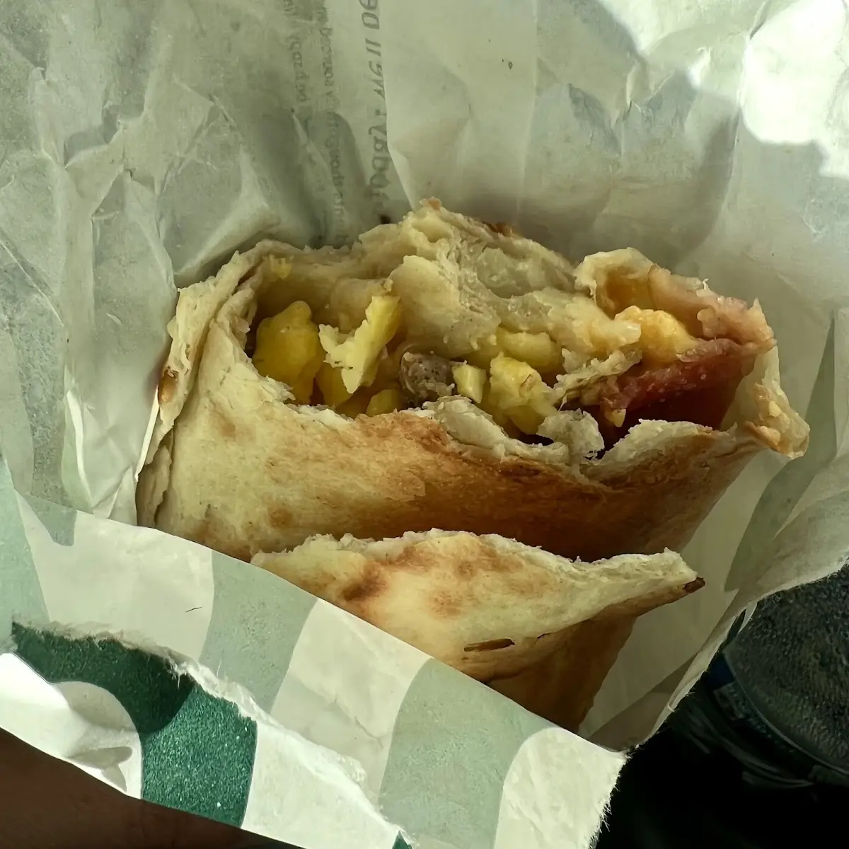 Bacon Sausage & Egg Wrap
