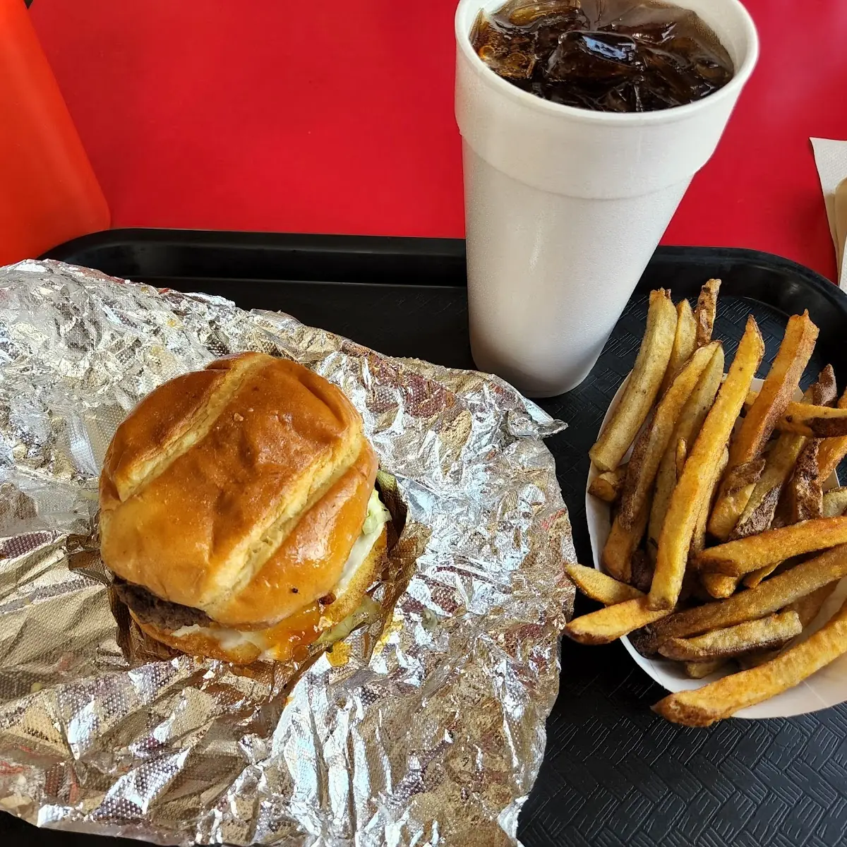 Rockefeller Burger with Fries