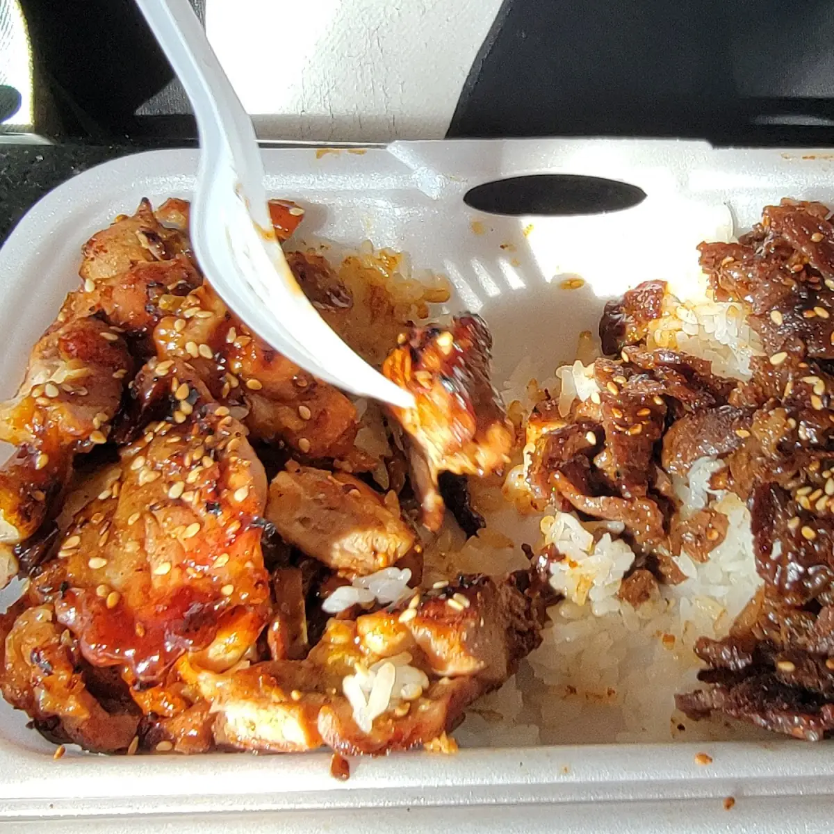 Teriyaki Chicken and Beef