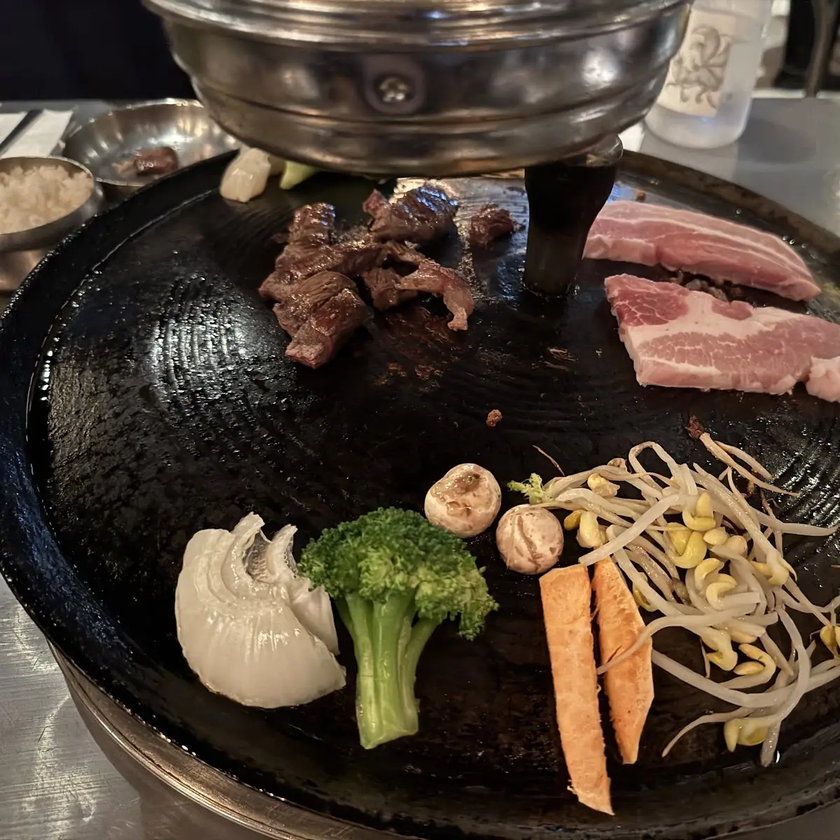 Raw Beef and Pork Belly