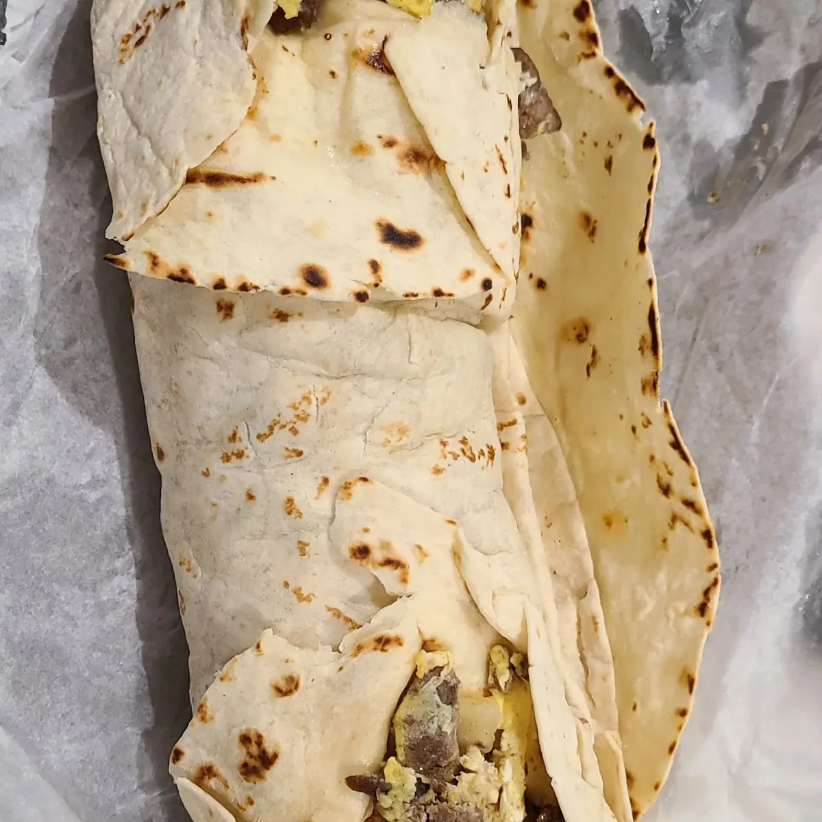Steak Egg Cheese Breakfast Burrito