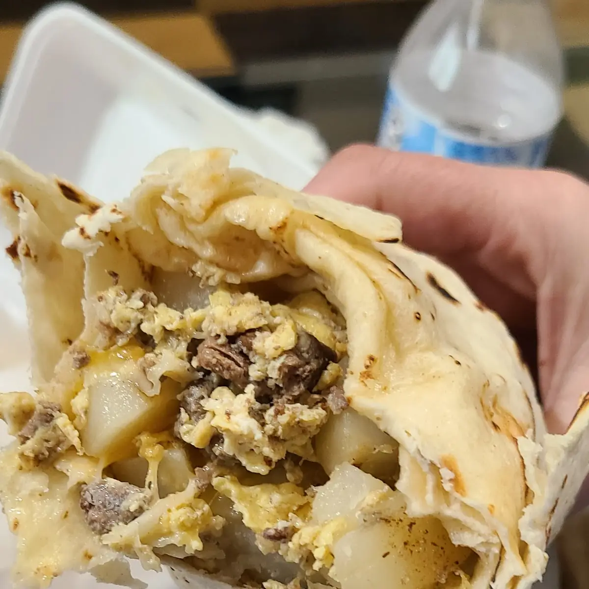 Steak Egg Potato Burrito