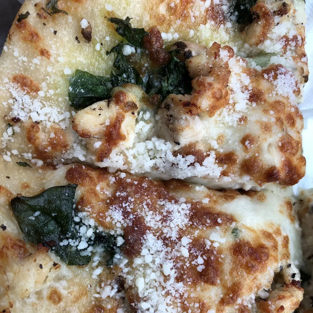 Pizza with Garlic Sauce