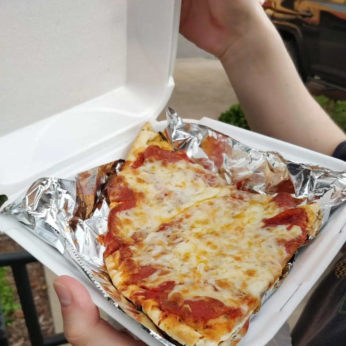 Thin Crust Pepperoni Pizza Slice