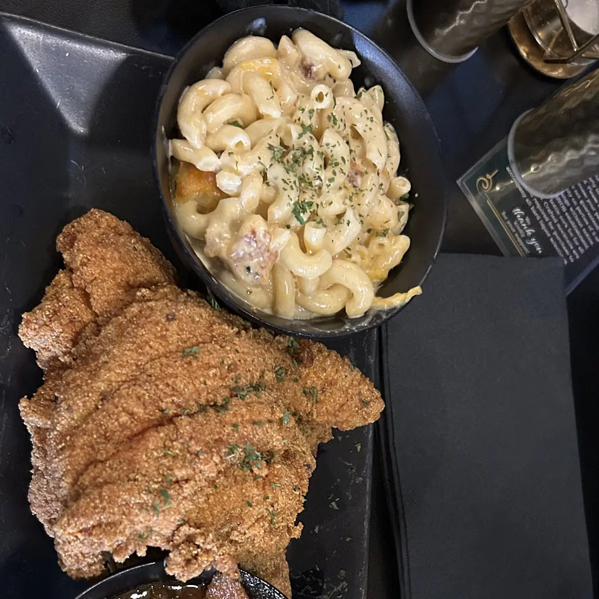 Mac and Cheese and Sweet Potatoes