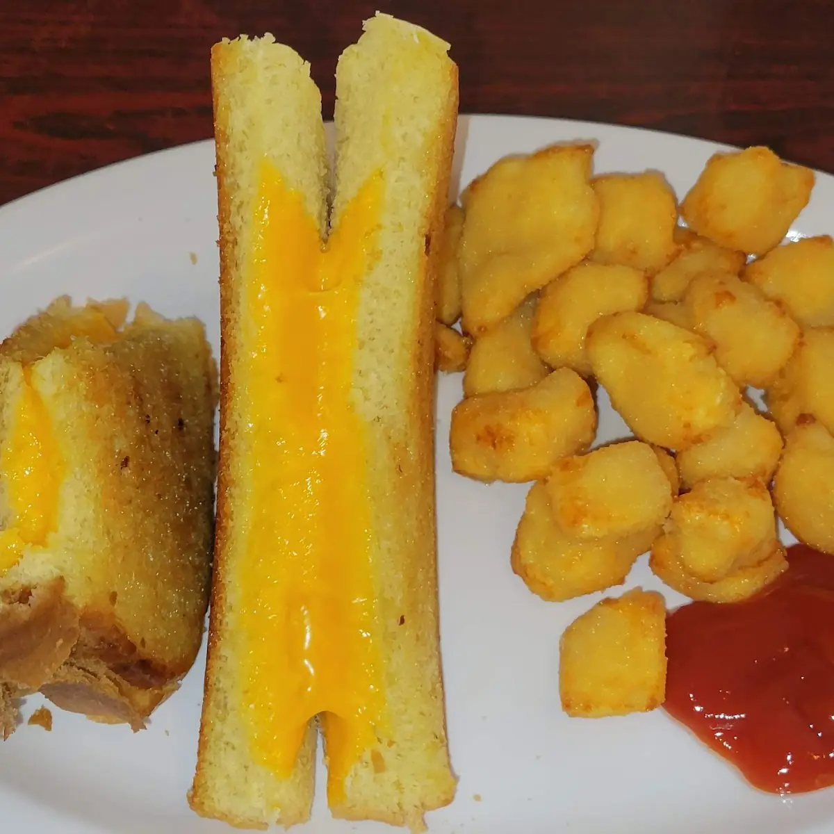 Grilled Cheese with a Sidecof Cheese Curds