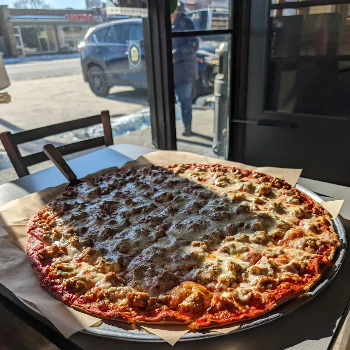 Sausage Pizza Slice