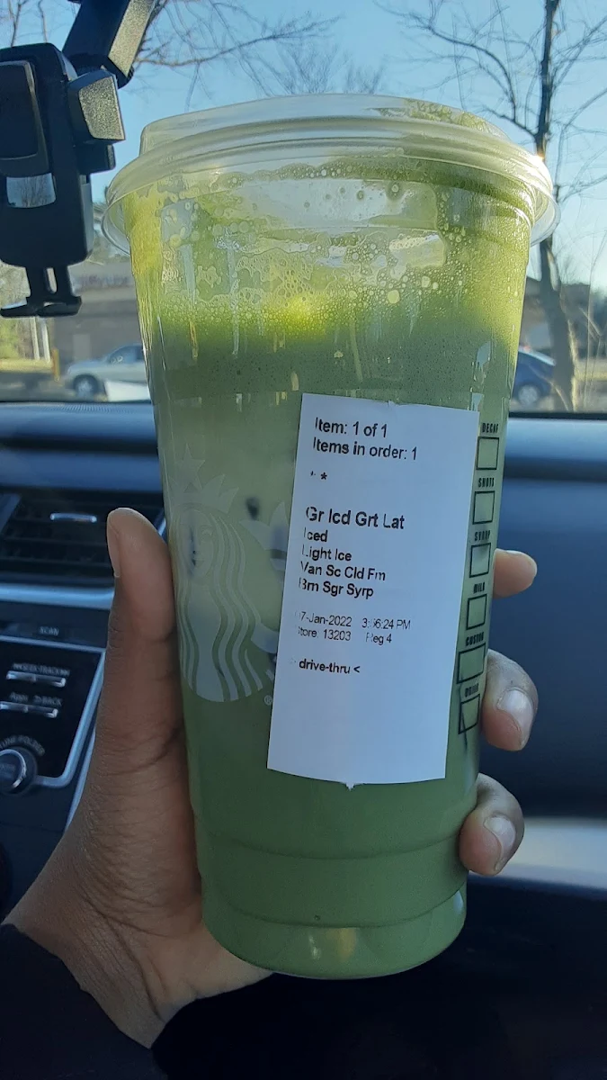 Iced Matcha Green Tea Latte