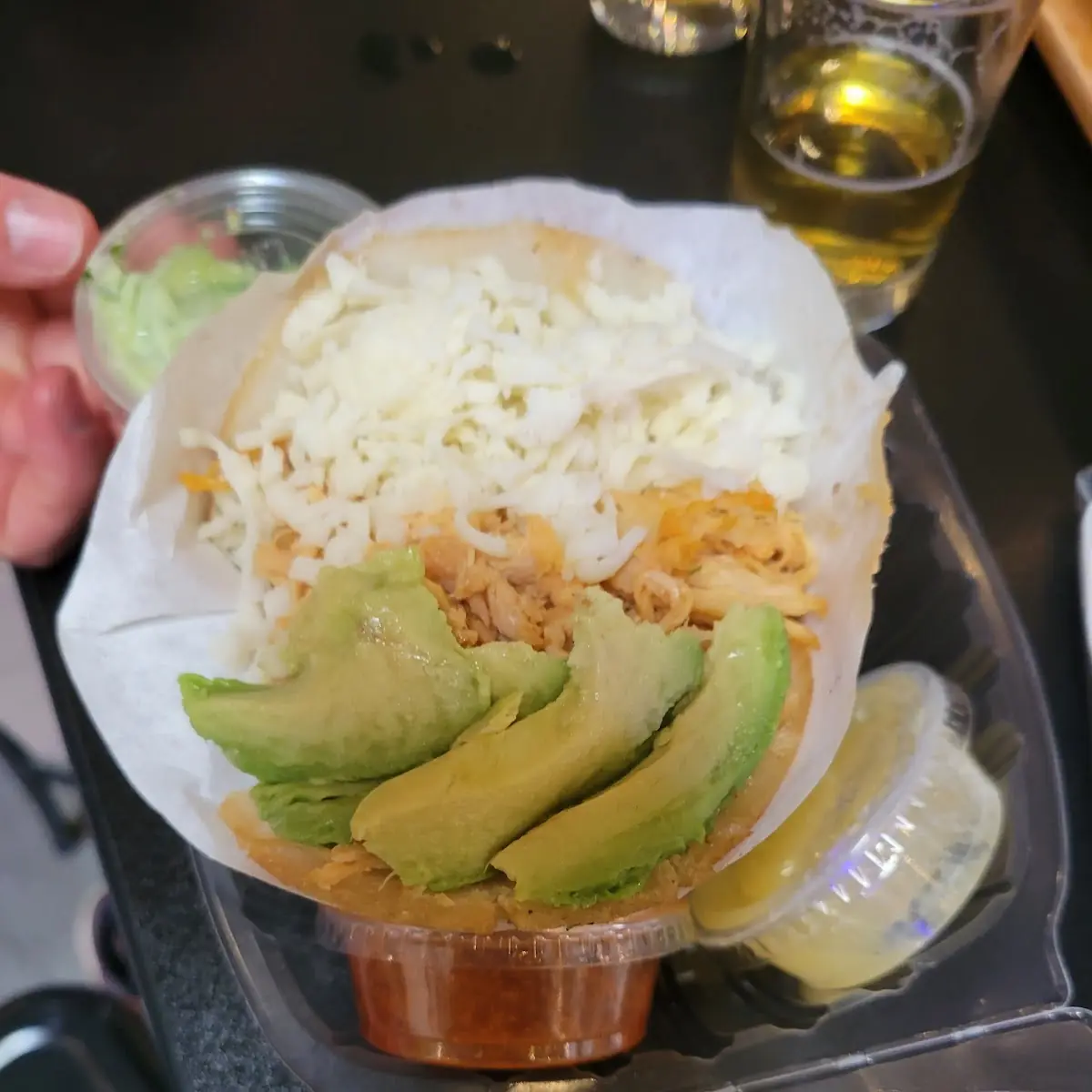 Chicken Arepa
