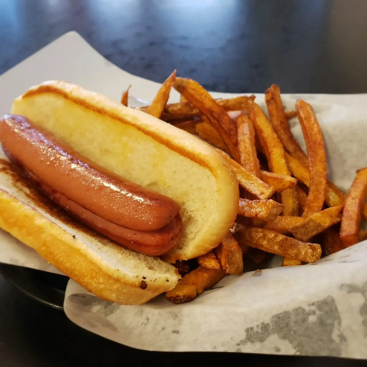 Hot Dog with Fries