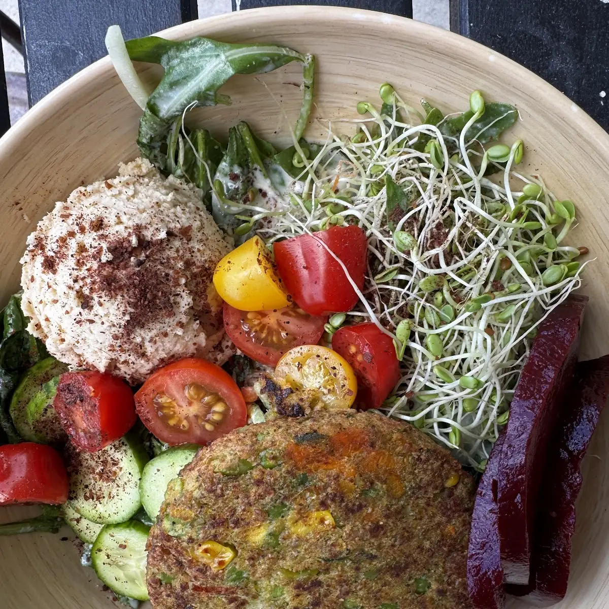 Veggie Patty Salad