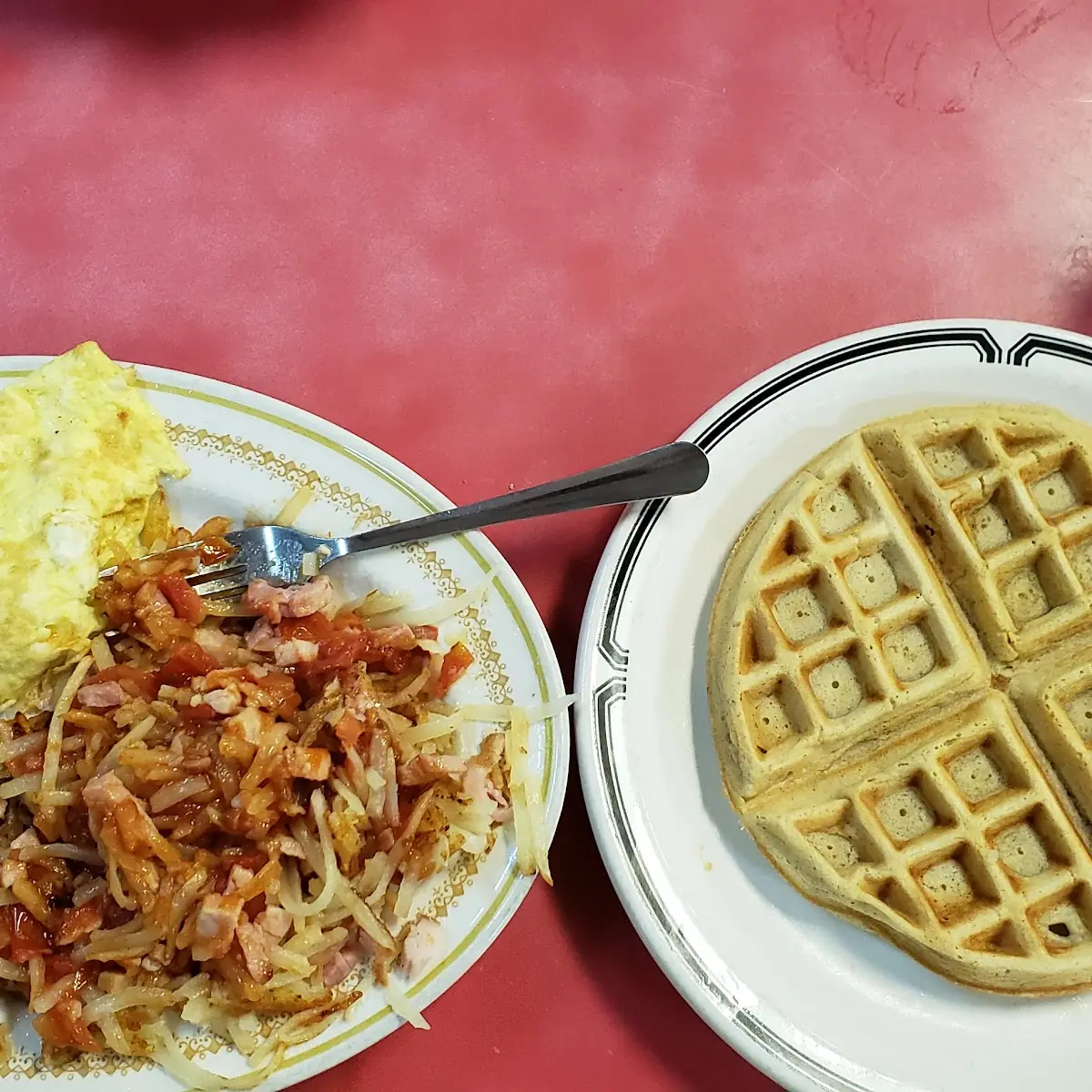 Cheese Omelet Hashbrowns