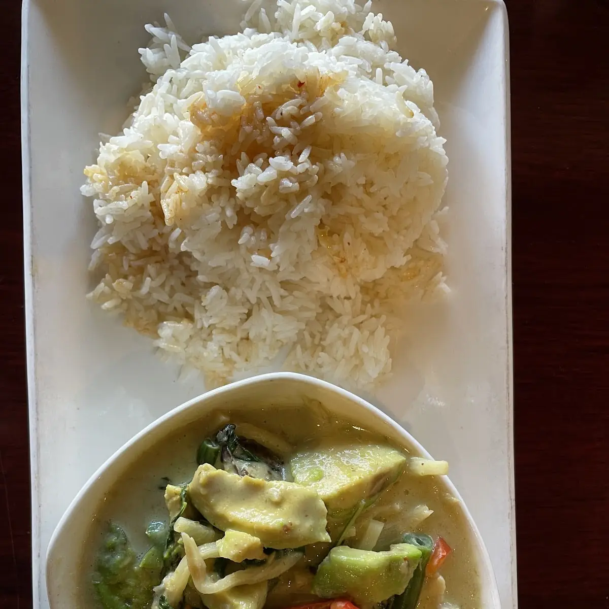 Yellow Curry with Rice and Vegetables