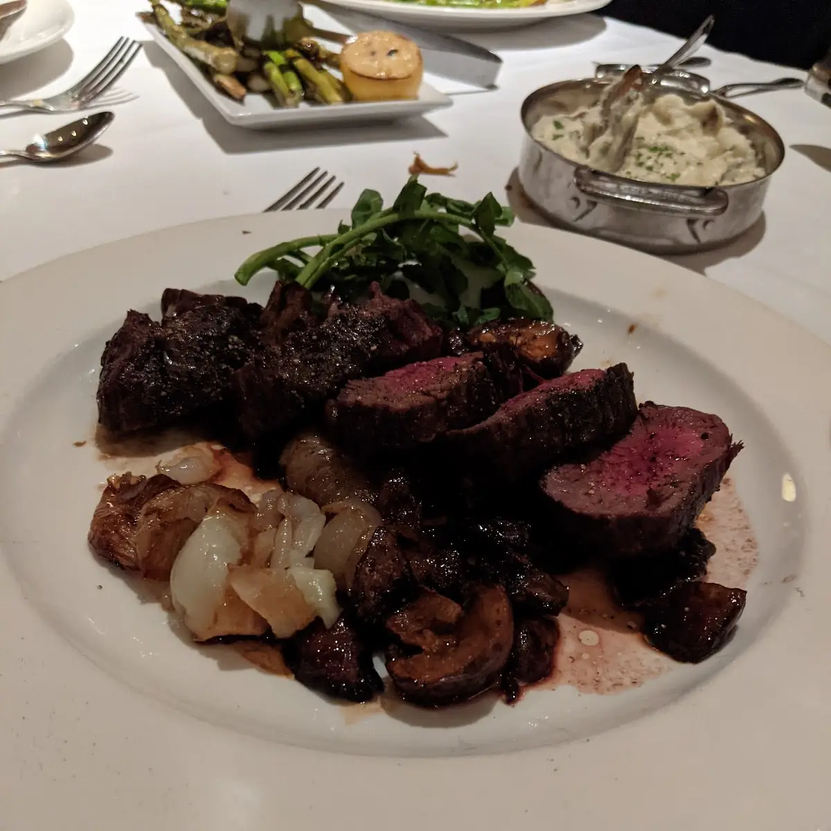 Sliced Steak with Wild Mushrooms