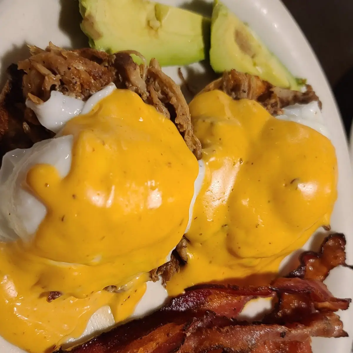 Carnitas Eggs Benedict