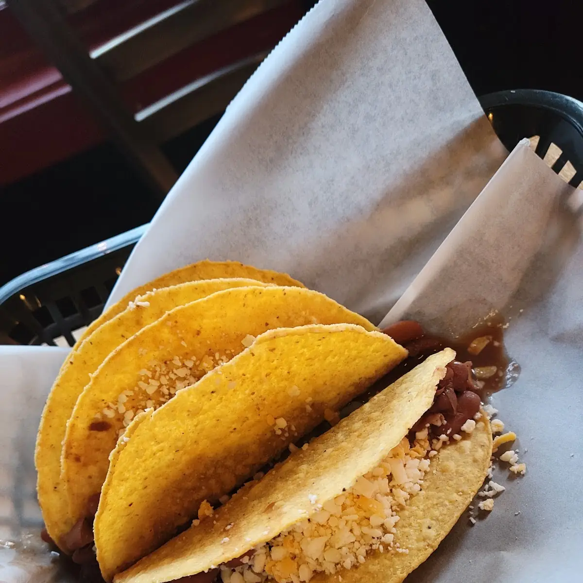 Creole Taco with Refried Beans