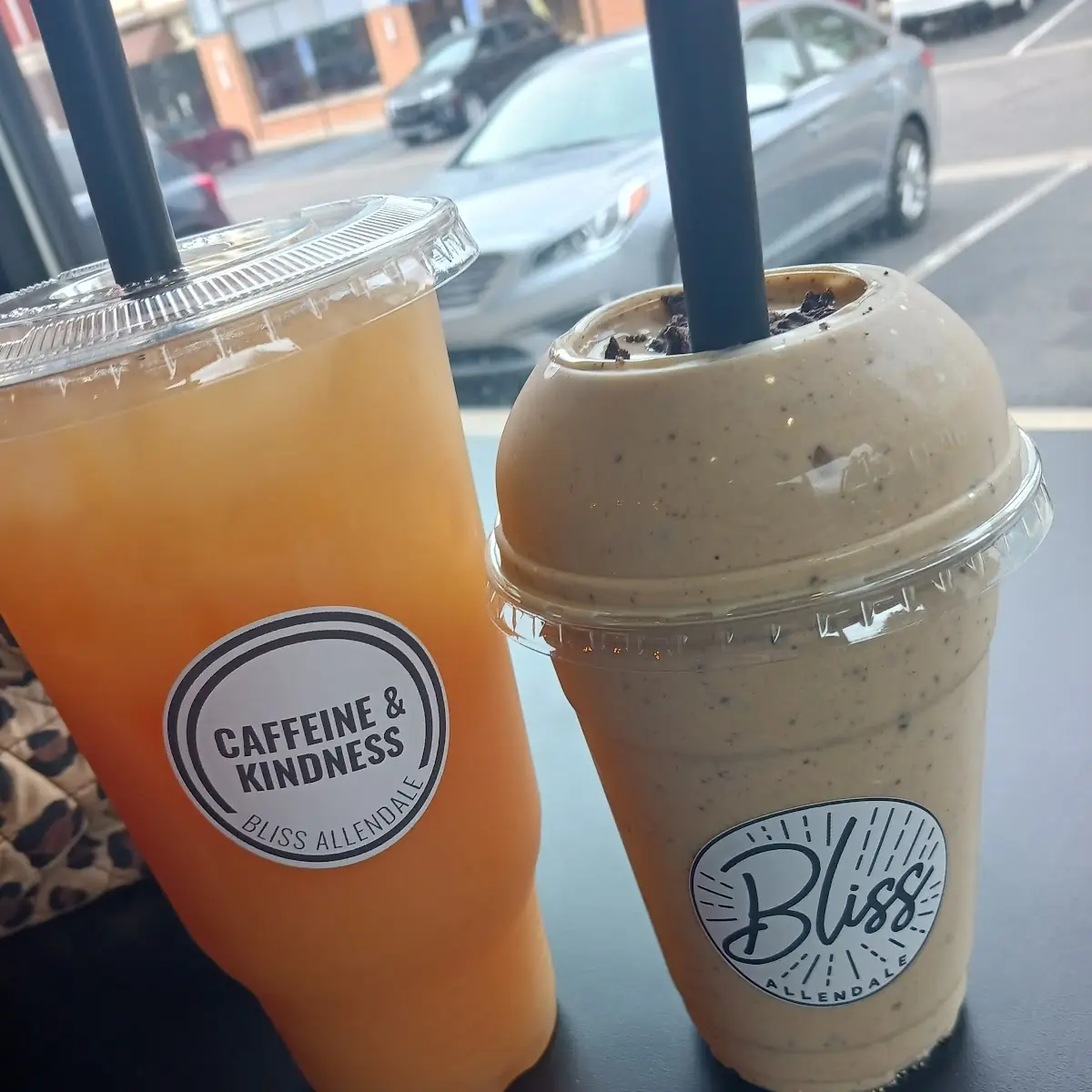Peach Mango Tea and White Chocolate Mocha Cookie Crumble