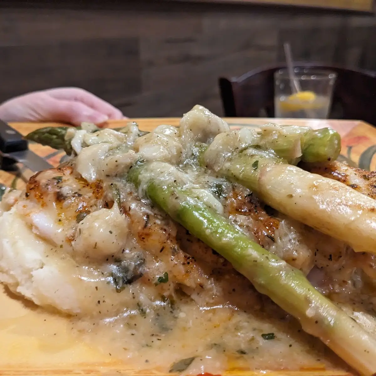 Cod Special over Mashed Potatoes