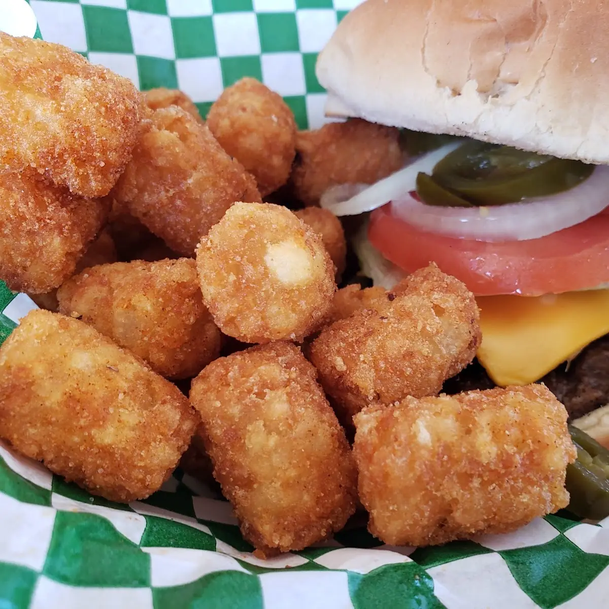 Kid's Corn Dog with Tater Tots
