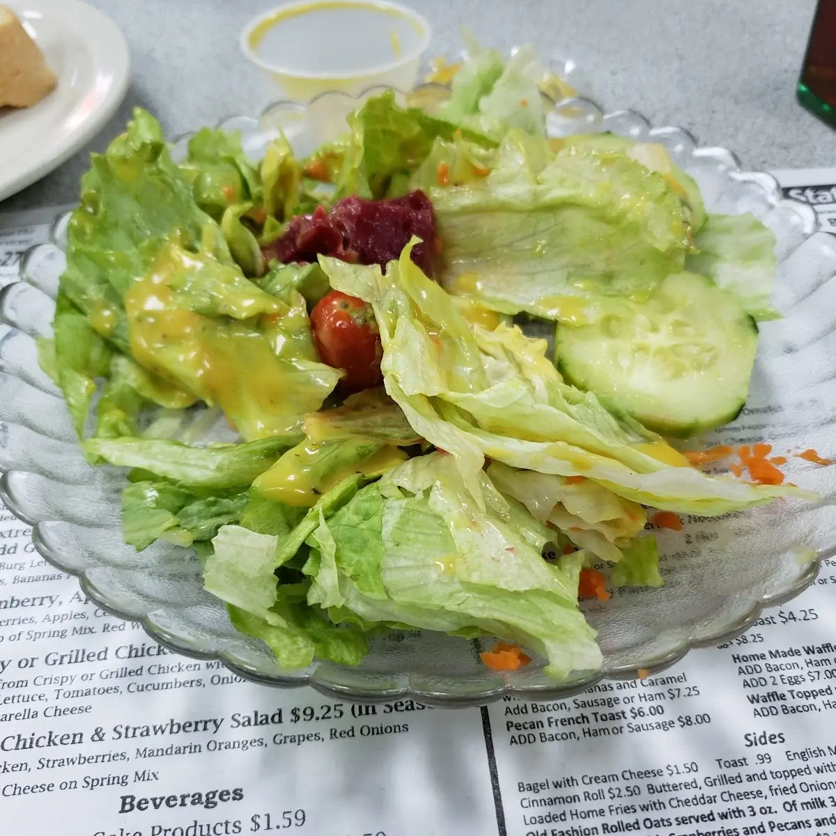 Salad with Honey Mustard Dressing