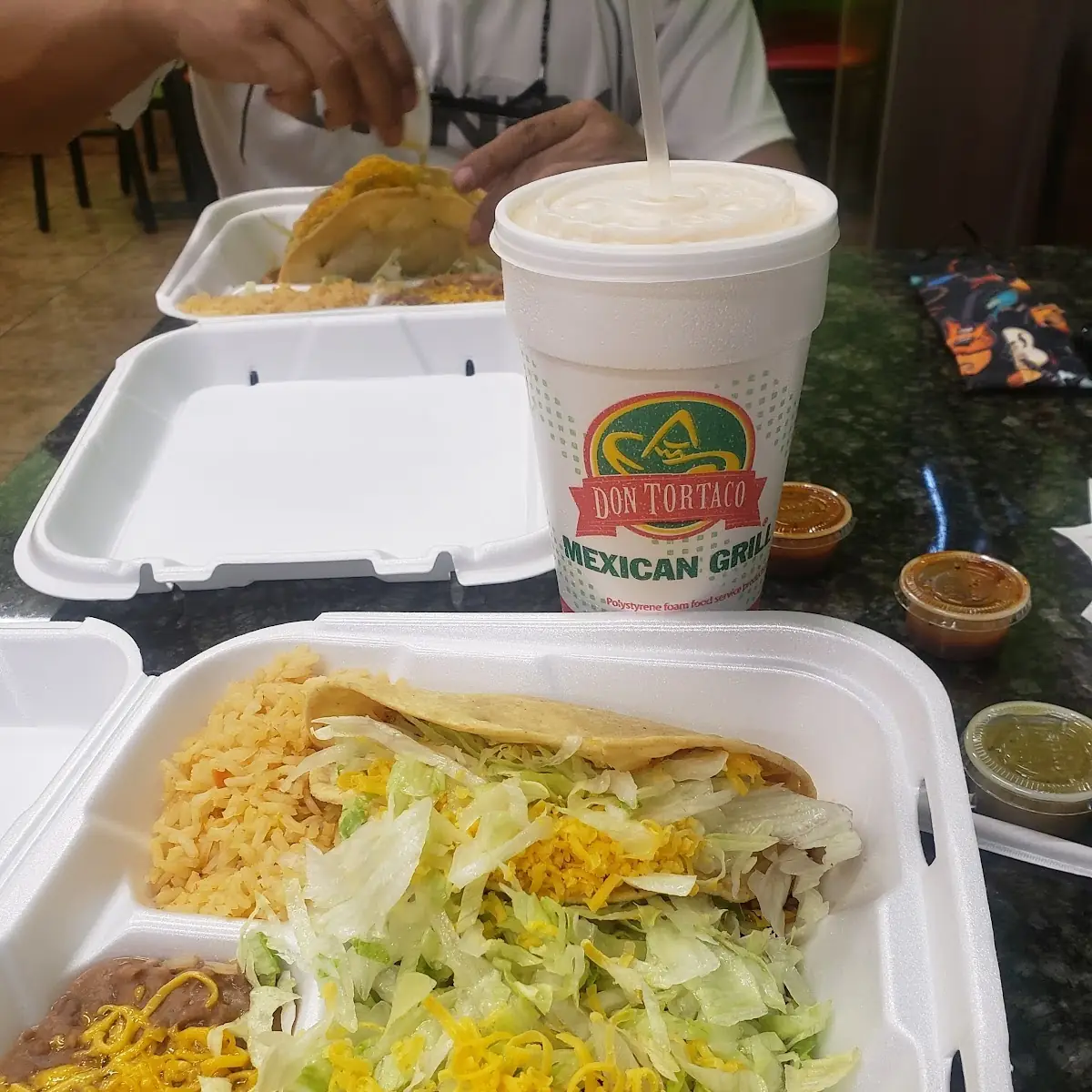 Chicken Taco & Enchilada Combo