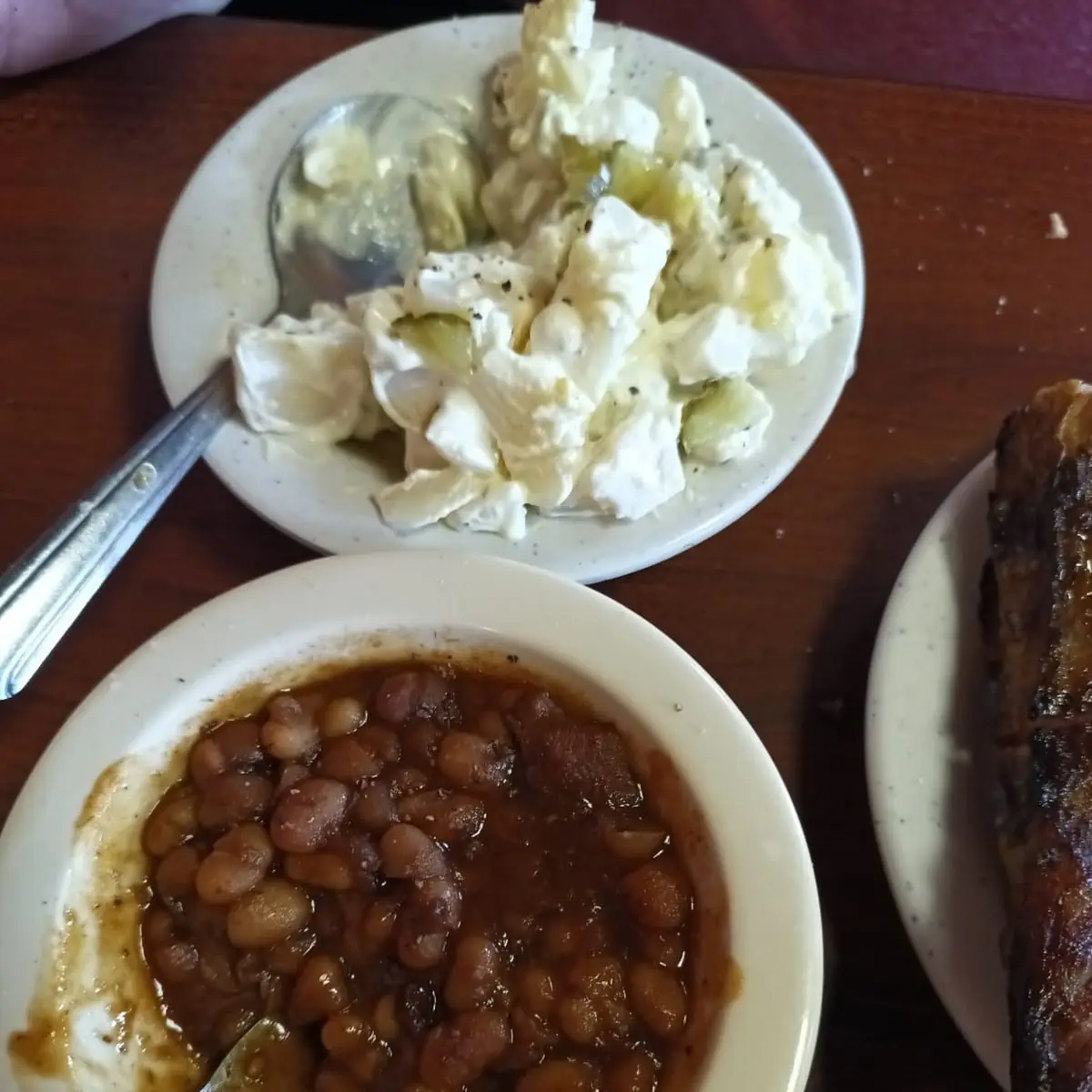 Potato Salad and Baked Beans