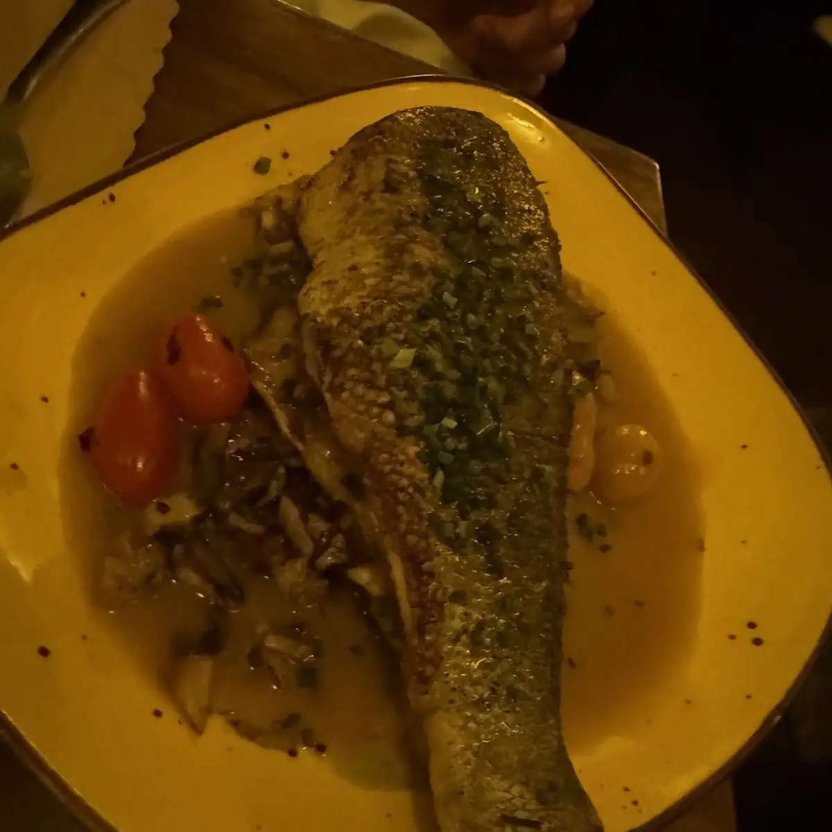 Pan Seared Fish with Vegetables