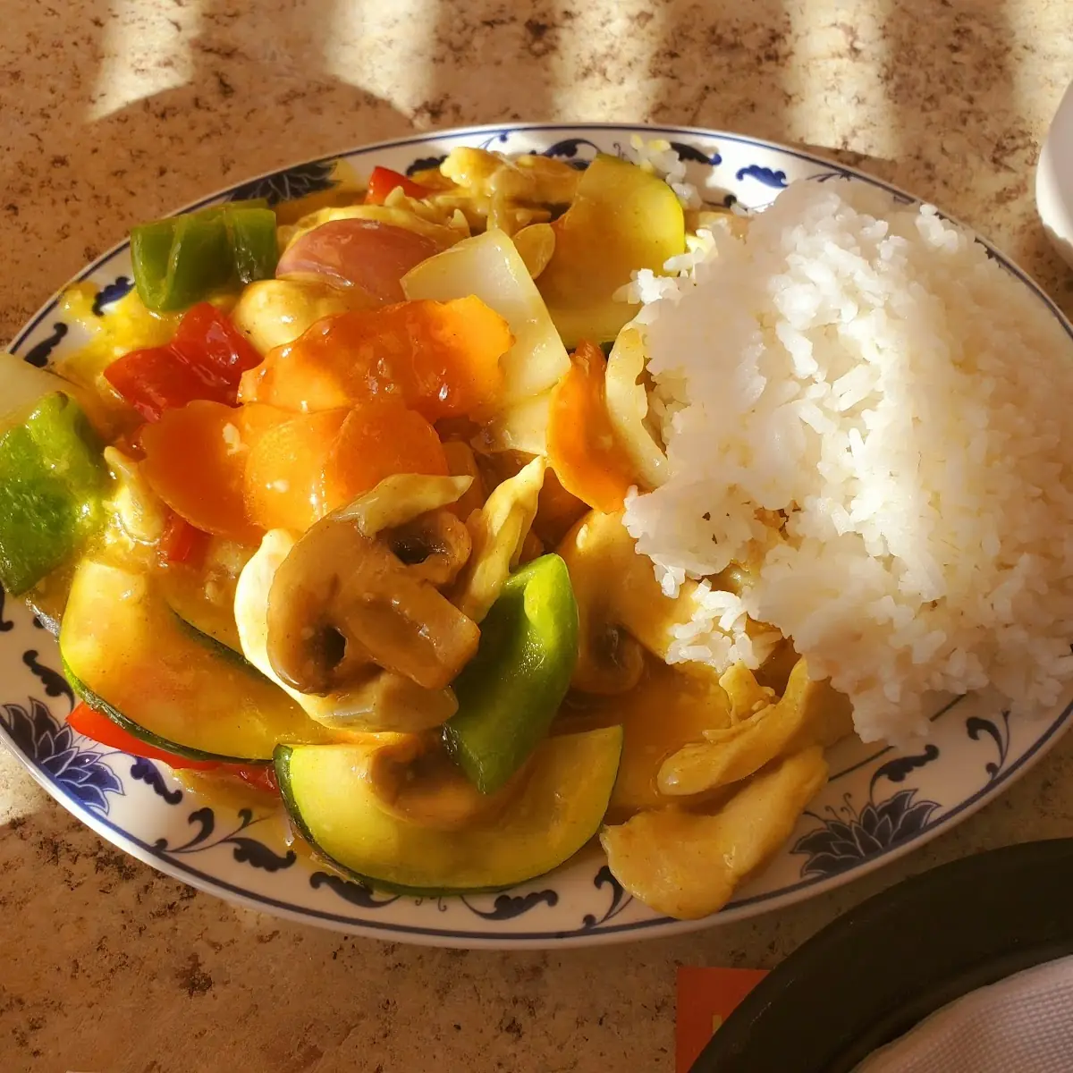 Yellow Chicken Curry with Rice