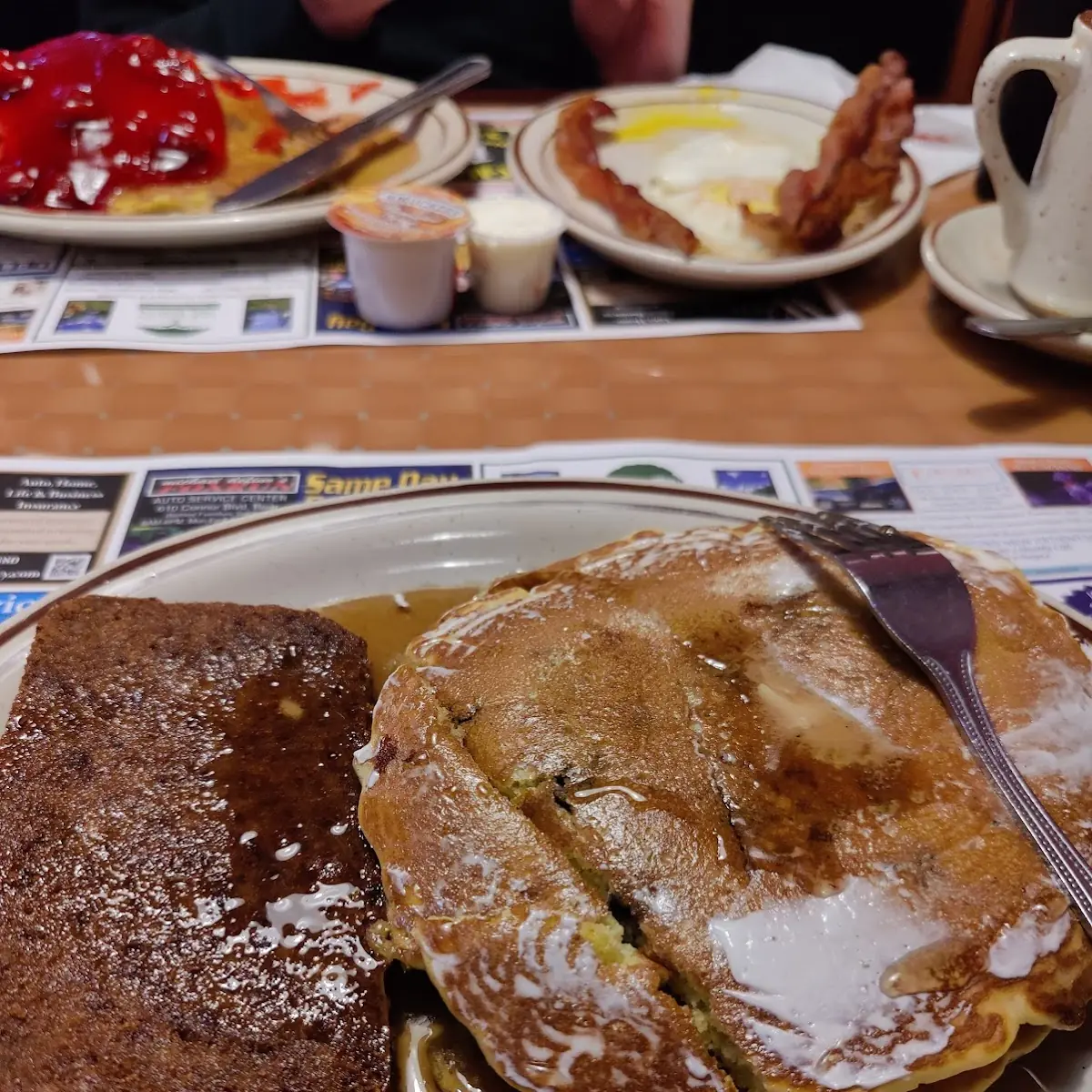 Chocolate Chip Pancakes (3 Pieces)