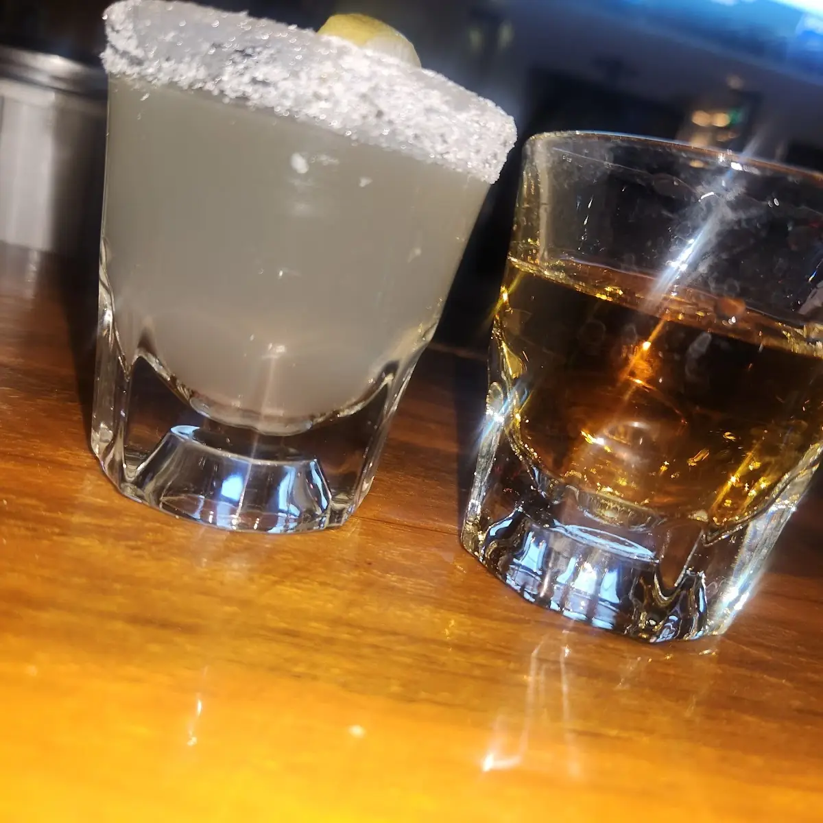 Lemon Drop and Double Jameson Shots