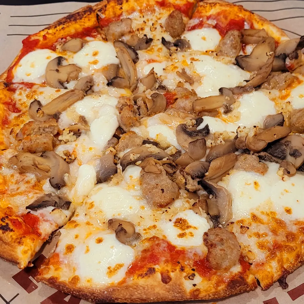 Sausage and Mushroom Pizza