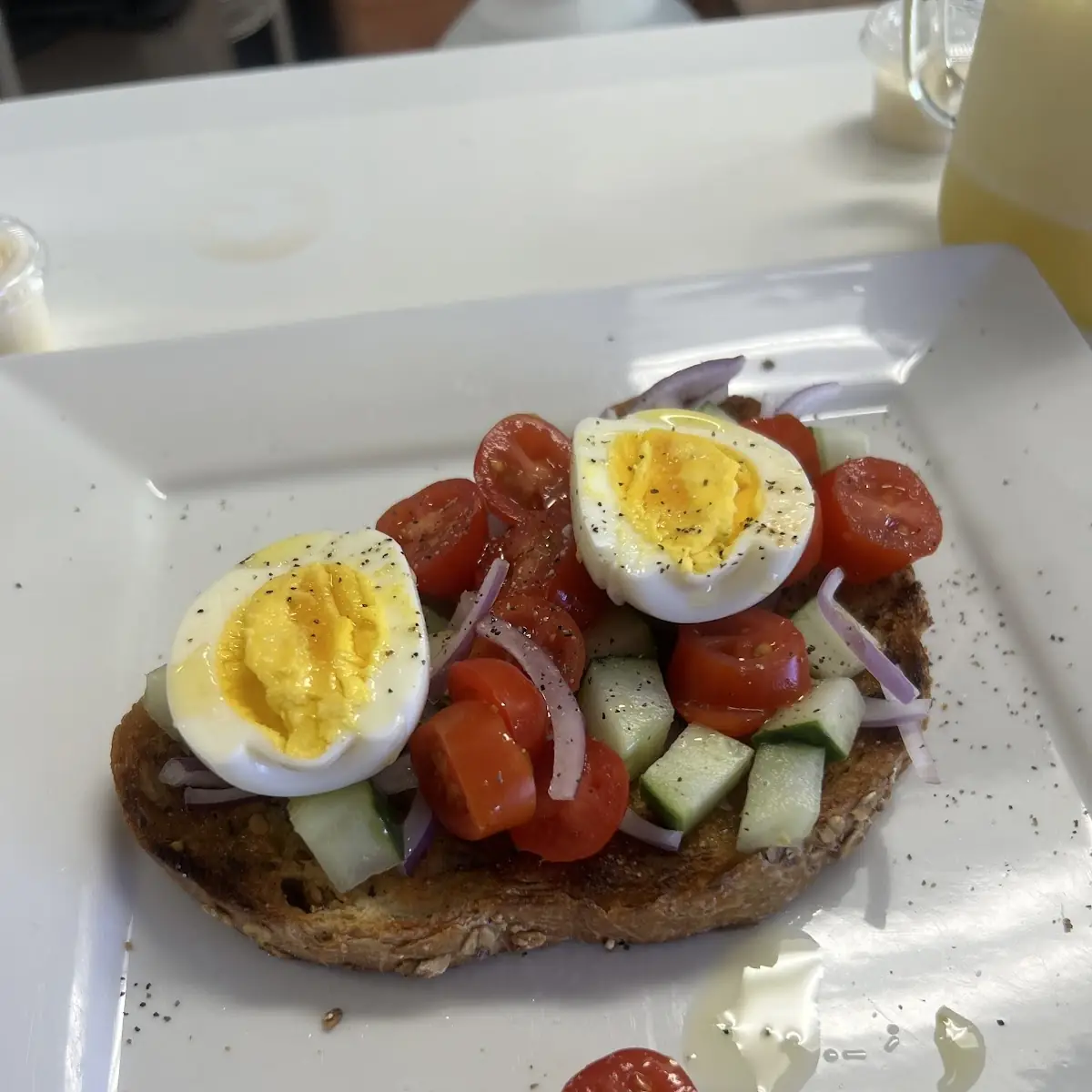 Avocado Toast with Boiled Eggs