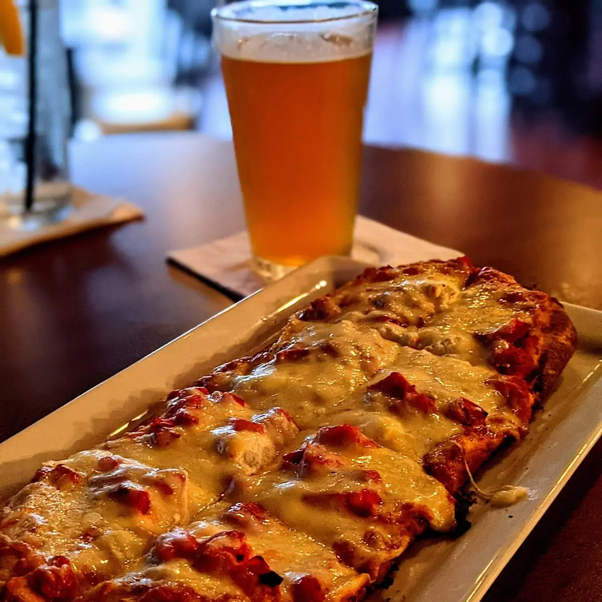 Ricotta Roasted Red Pepper Flatbread