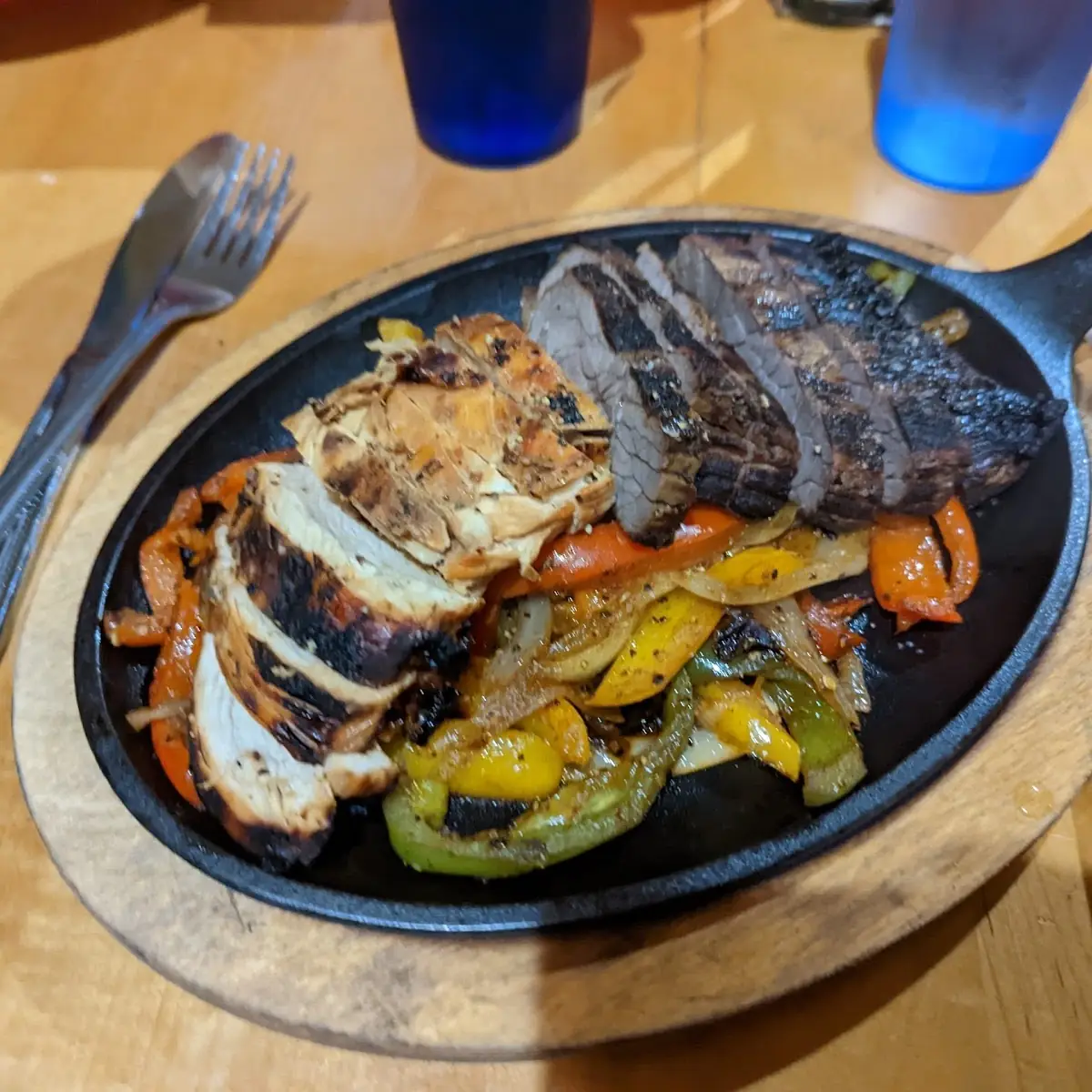 Steak and Chicken Fajitas