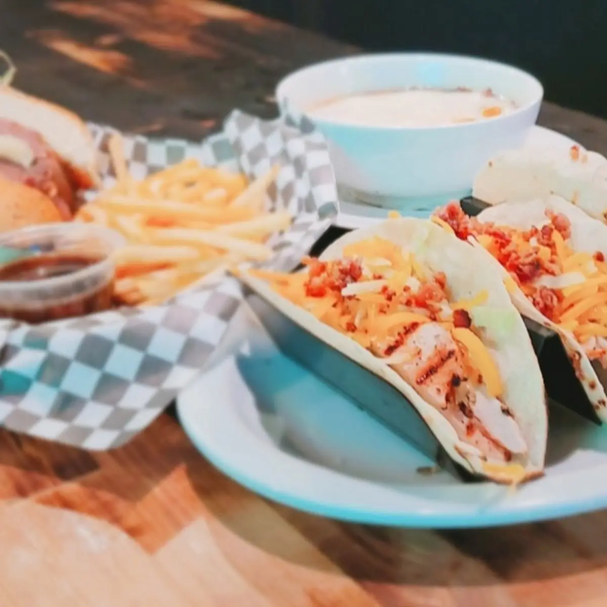 Chicken Club Tacos