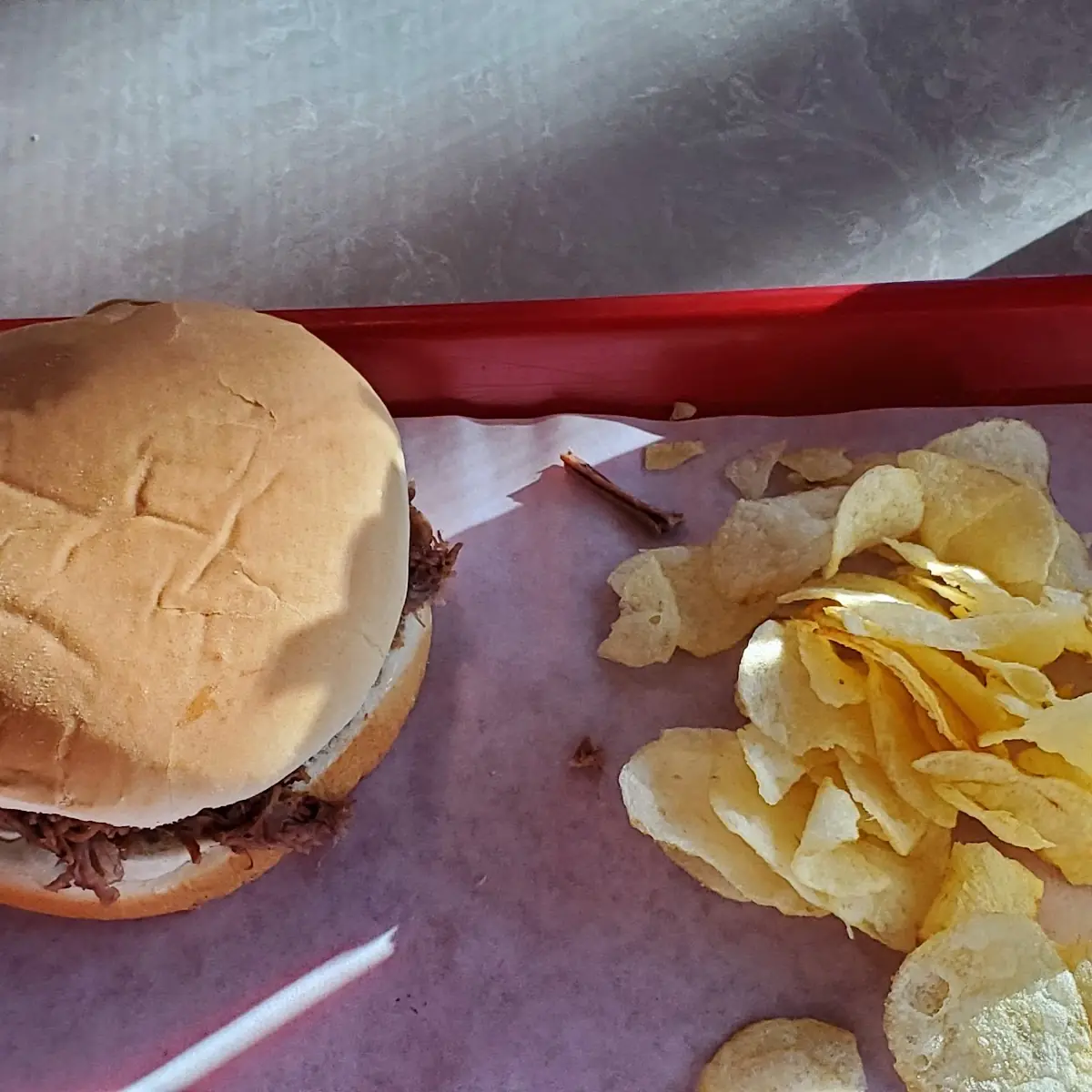 Chopped Brisket Sandwich
