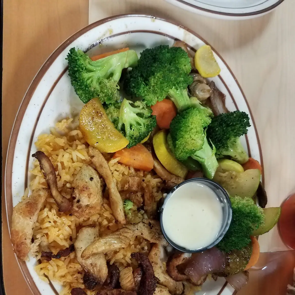 Chicken Rice Steamed