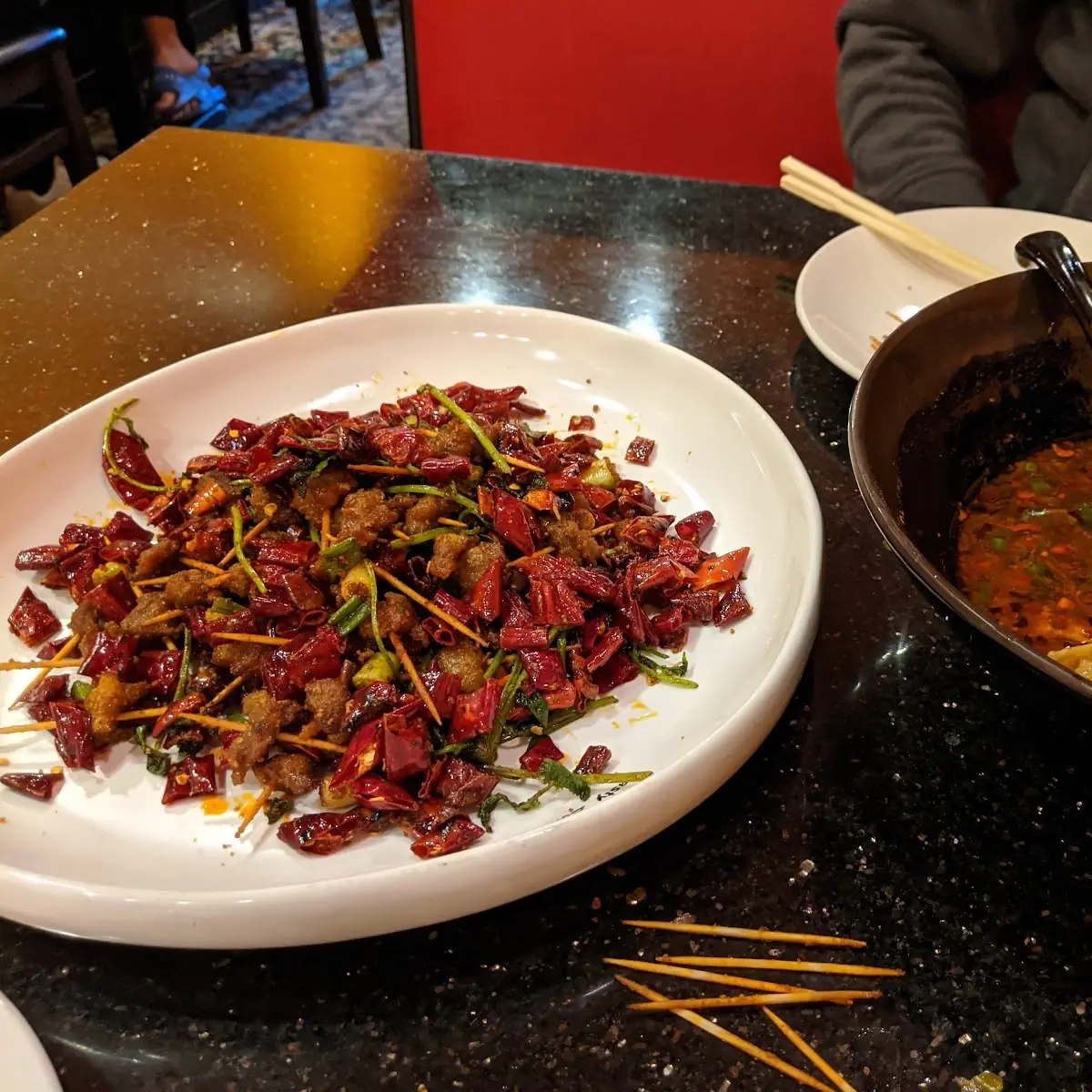 Schezwan Lamb on Stick
